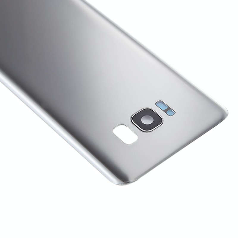 For Galaxy S8+ / G955 Battery Back Cover with Camera Lens Cover & Adhesive (Silver)