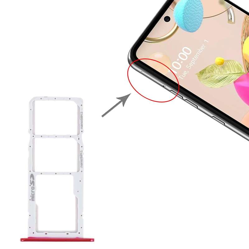 SIM Card Tray + SIM Card Tray + Micro SD Card Tray for LG K42 / K52 (Brazil) LMK420 LMK420H LMK42...