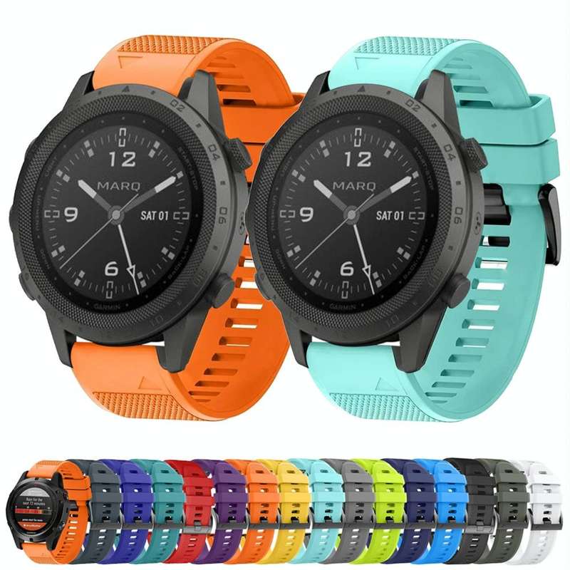 For Garmin Forerunner 935 22mm Quick Release Silicone Watch Band(Midnight Blue)