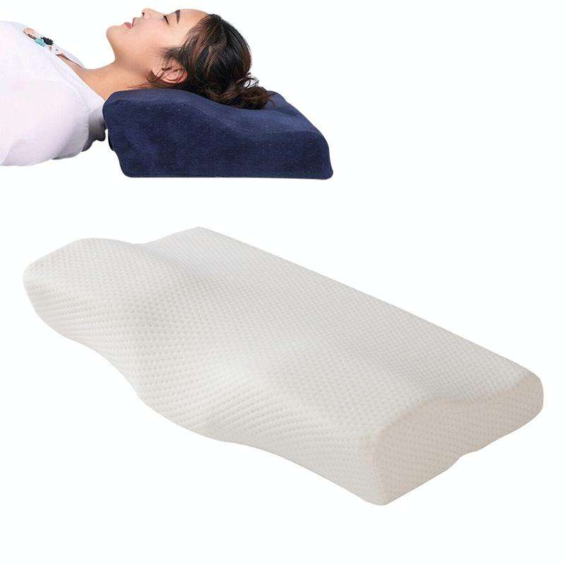 Butterfly Shape Memory Foam Snorked Pillow Slow Rebound Health Care Cervical Pillow, Dimensions: ...