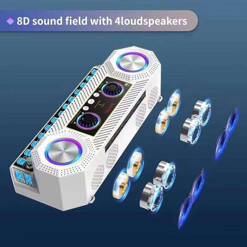 X20 Multifunction Singing Sound Card Audio Machine Square Dance Karaoke Wireless Bluetooth Speaker