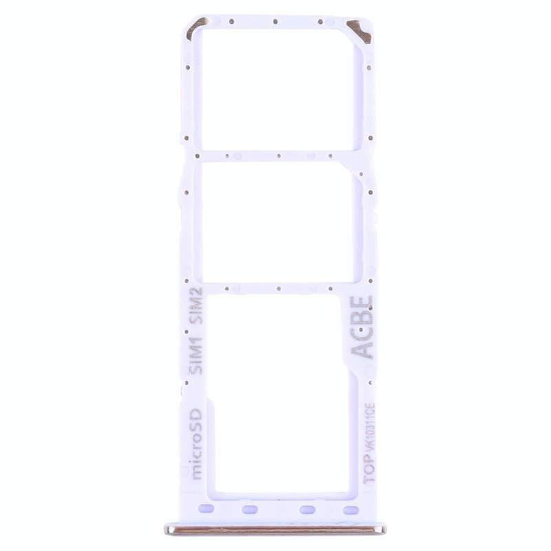 For Samsung Galaxy A32 SM-A325 SIM Card Tray + SIM Card Tray + Micro SD Card Tray (Purple)