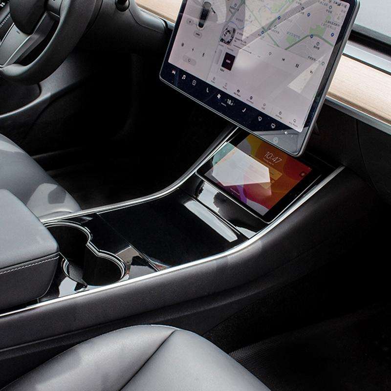 Car Tablet Holder for iPad Mini 4 / 5 Bracket Fixed Base for Tesla Model 3 / Y before 2021, Left ...