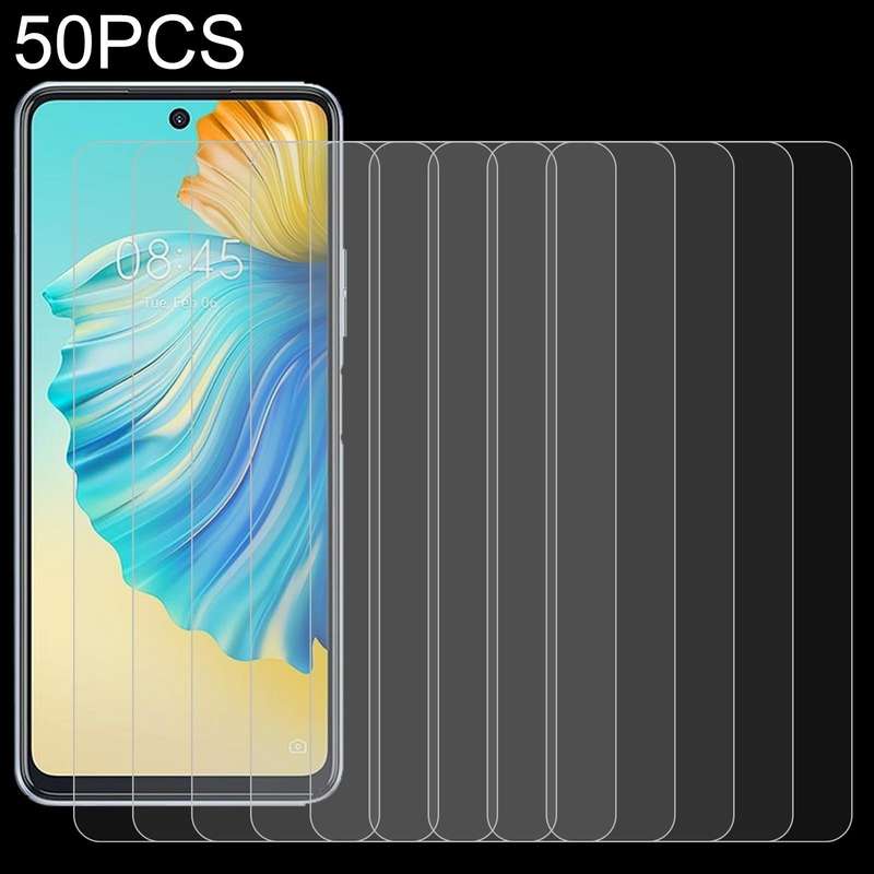 For Tecno Camon 17P 50 PCS 0.26mm 9H 2.5D Tempered Glass Film