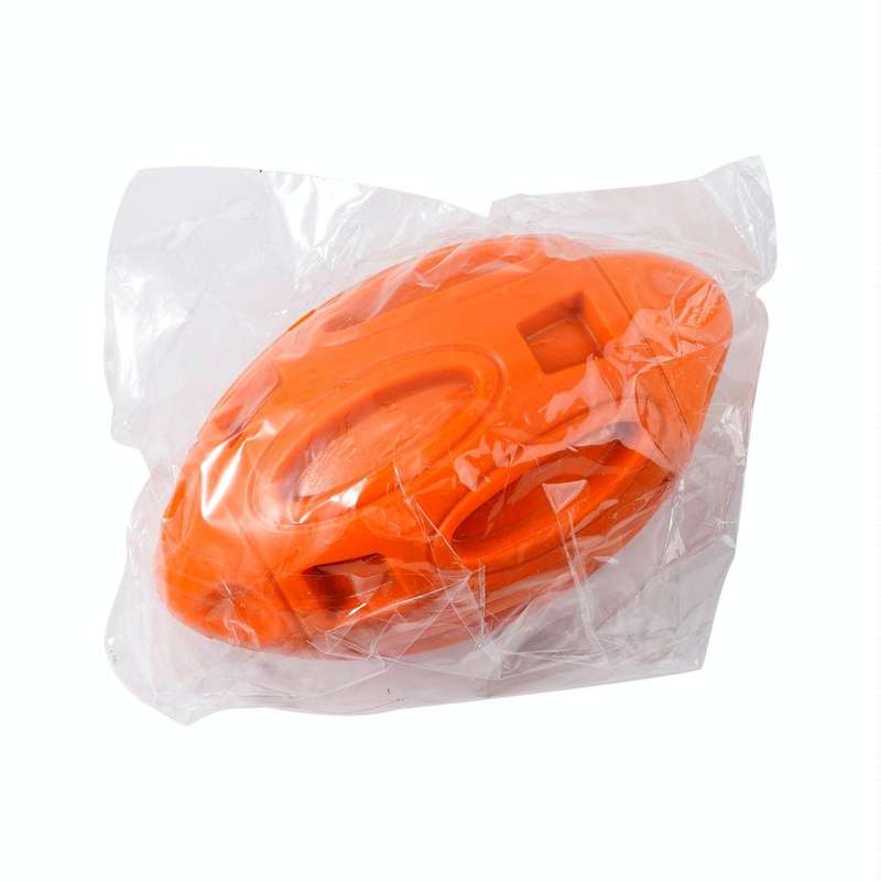 Pet Toy Rugby Rubber Wear-Resistant Bite Ball Toy(Sky Blue)
