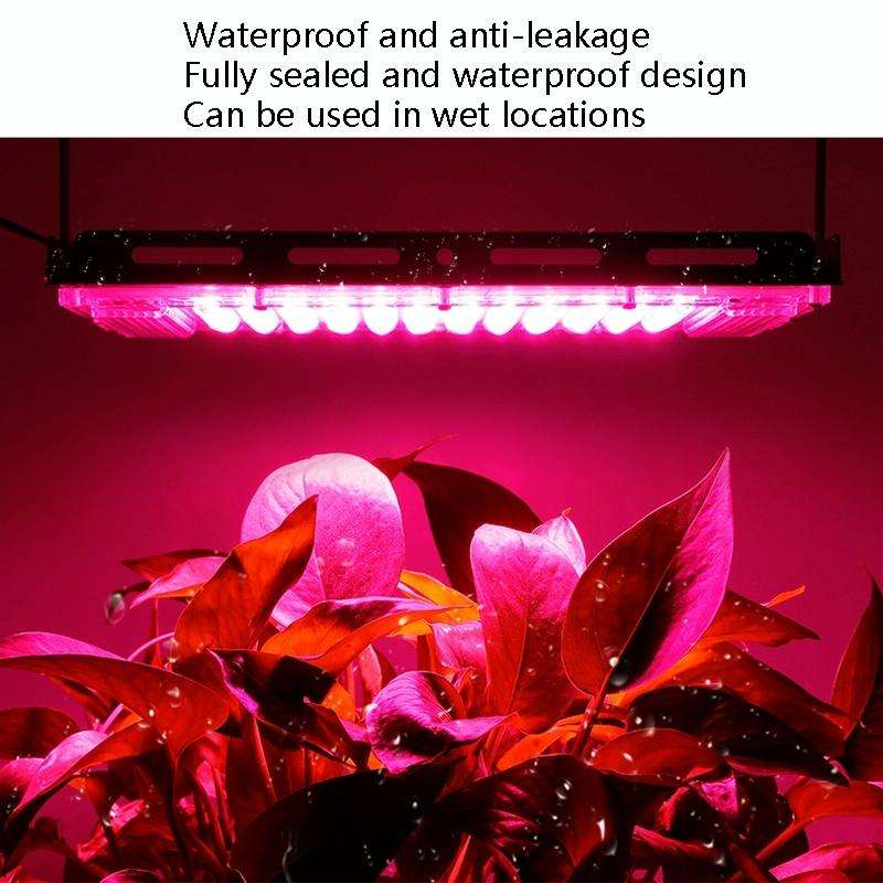 LED Plant Light Full Spectroscopy Waterproof Growth Lamp Three-wire Access 24 Beads 25W