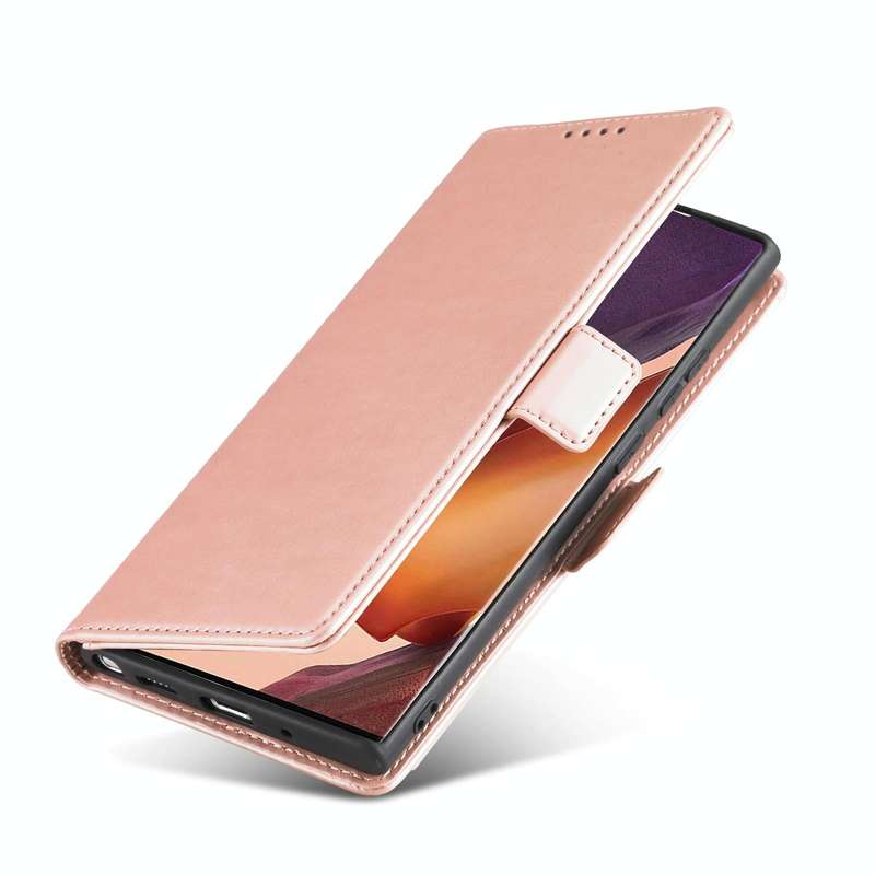 For Samsung Galaxy Note20 Ultra Strong Magnetism Liquid Feel Horizontal Flip Leather Case with Ho...