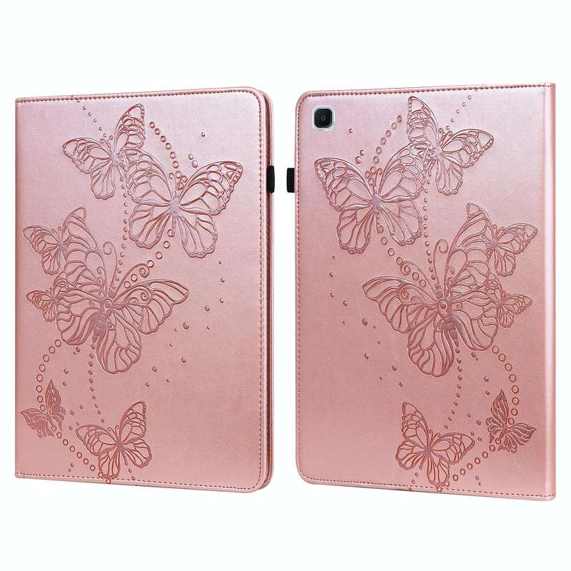 For Samsung Galaxy Tab S6 Lite P610/P615 Embossed Butterfly Pattern Horizontal Flip Leather Table...