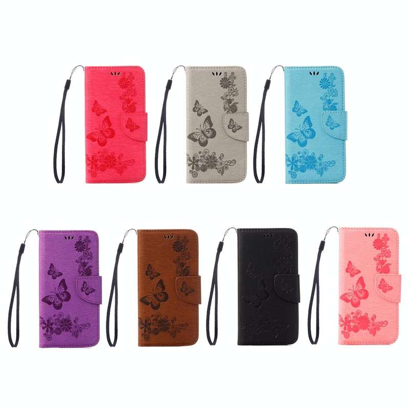 For Sony Xperia X Compact Butterflies Embossing Horizontal Flip Leather Case with Holder & Card S...