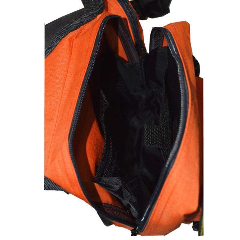 Outdoor Fishing Supplies Oxford Cloth Tricolor Fishing Crossbody Bag(Green)