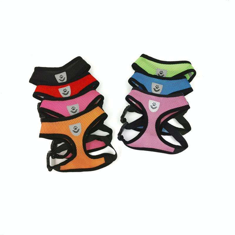 Pet Chest Strap Small Medium Dog Cat Breathable Dog Walking Vest, Size: L Chest Back(Rose Red)