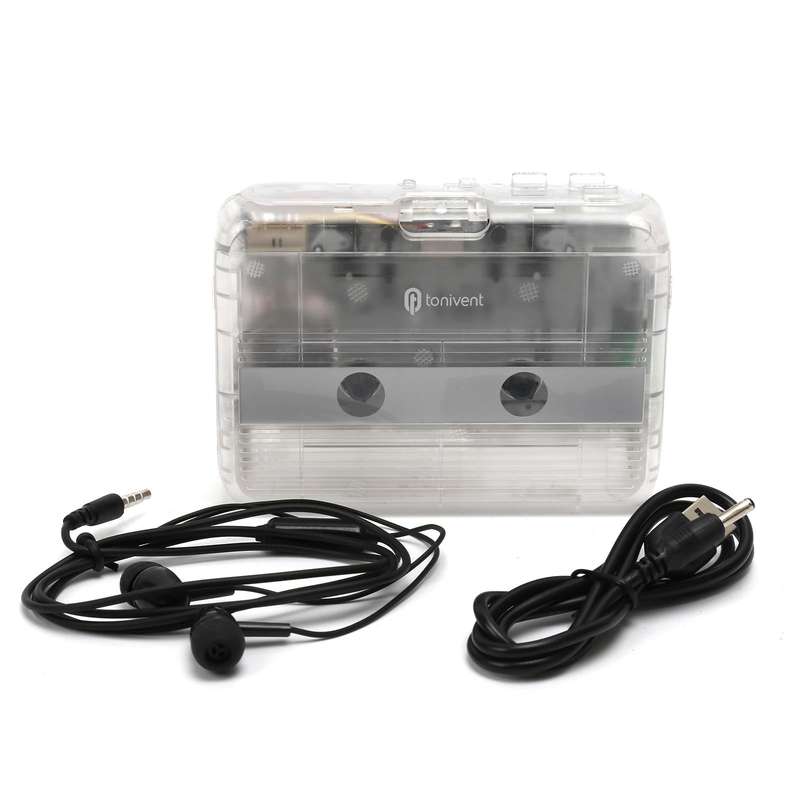 Tonivent TON007T Portable Bluetooth Tape Cassette Player, Support FM / Bluetooth Input and Output...