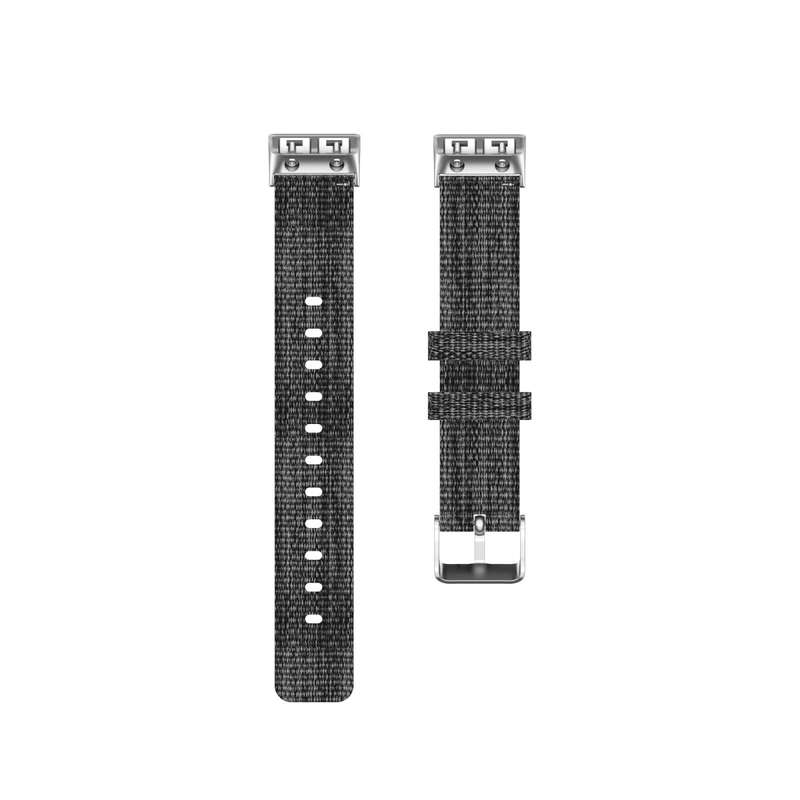 For Garmin Forerunner 35 / 30 Universal Nylon Canvas Watch Band(Grey)
