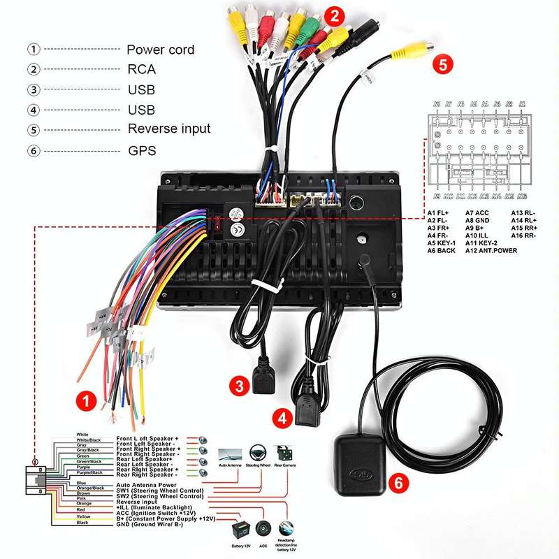 7 inch Carplay GPS Navigation Reverse Integrated Machine, Style: Standard(1+16G)