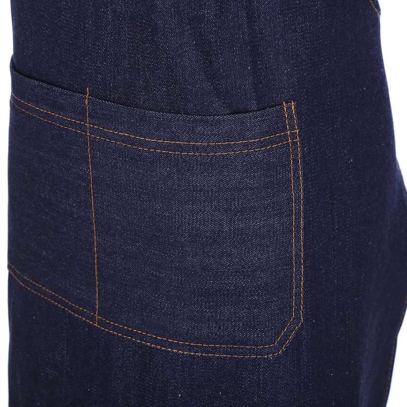 Halter Adjustable Denim Apron(Navy)