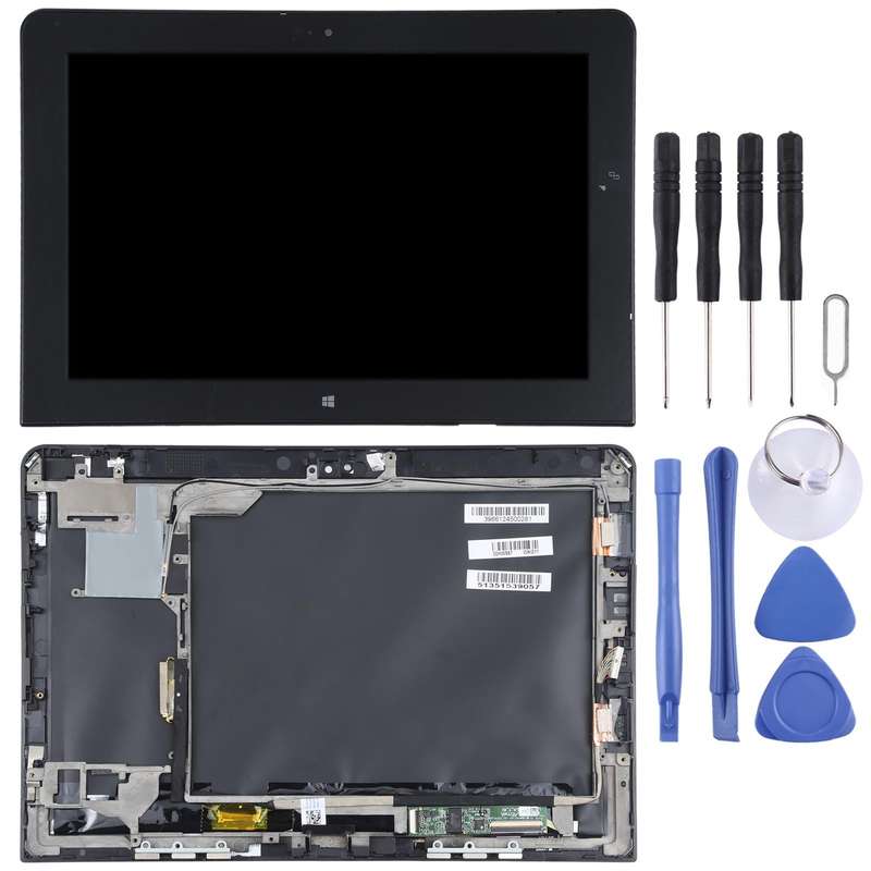 OEM LCD Screen for Lenovo Thinkpad 10 1st Gen B101UAN01.C Digitizer Full Assembly with Frame (Black)