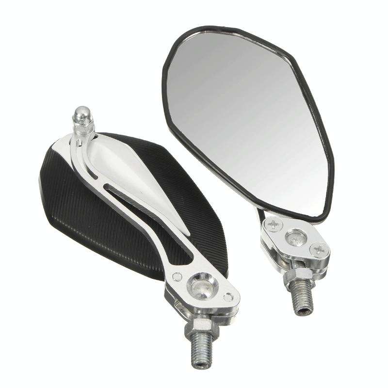 Aluminum Alloy Motorcycle Large-view Rearview Mirror Modification(Red)