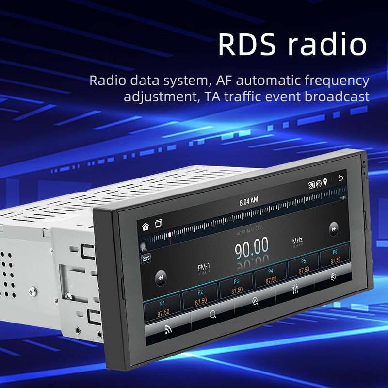SWM 686 6.86 inch Android 12 Car Navigation Machine Radio Receiver Support Mobile Phone Interconn...