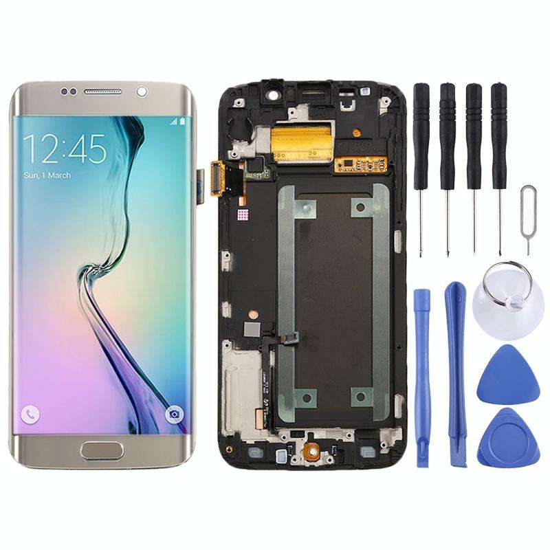 Original Super AMOLED LCD Screen For Samsung Galaxy S6 Edge SM-G925F Digitizer Full Assembly with...