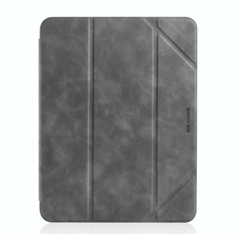 For iPad 9.7 inch DG.MING See Series Horizontal Flip Leather Case with Holder & Pen Holder(Grey)