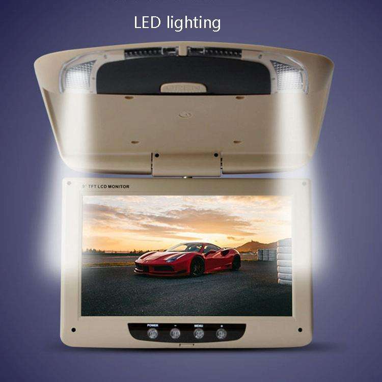 9 Inch Car HD Car Reversing Display Car Ceiling Display(Gray)