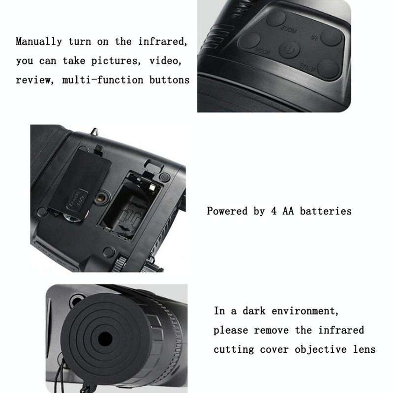 High-Definition Digital Night Vision Camera With Screen Photo/Video/Patrol/Infrared/Night Vision/...