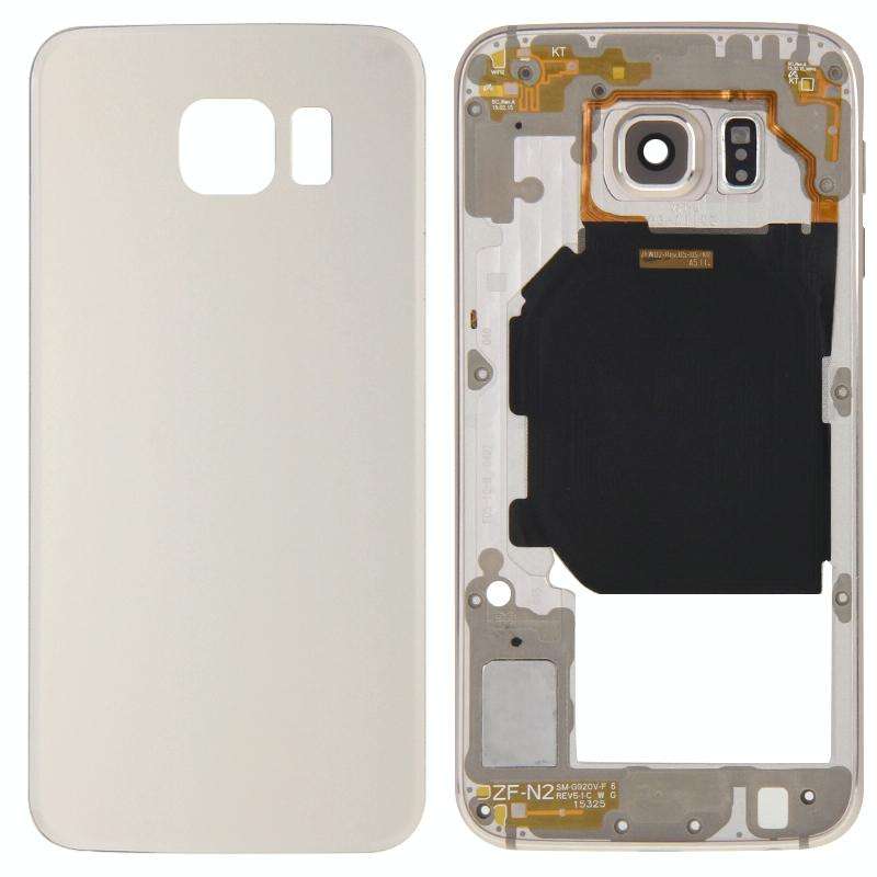 For Galaxy S6 / G920F Full Housing Cover (Back Plate Housing Camera Lens Panel + Battery Back Cov...