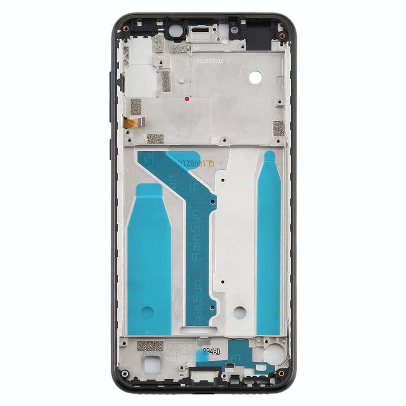 Front Housing LCD Frame Bezel Plate for Motorola Moto One (P30 Play) (Black)