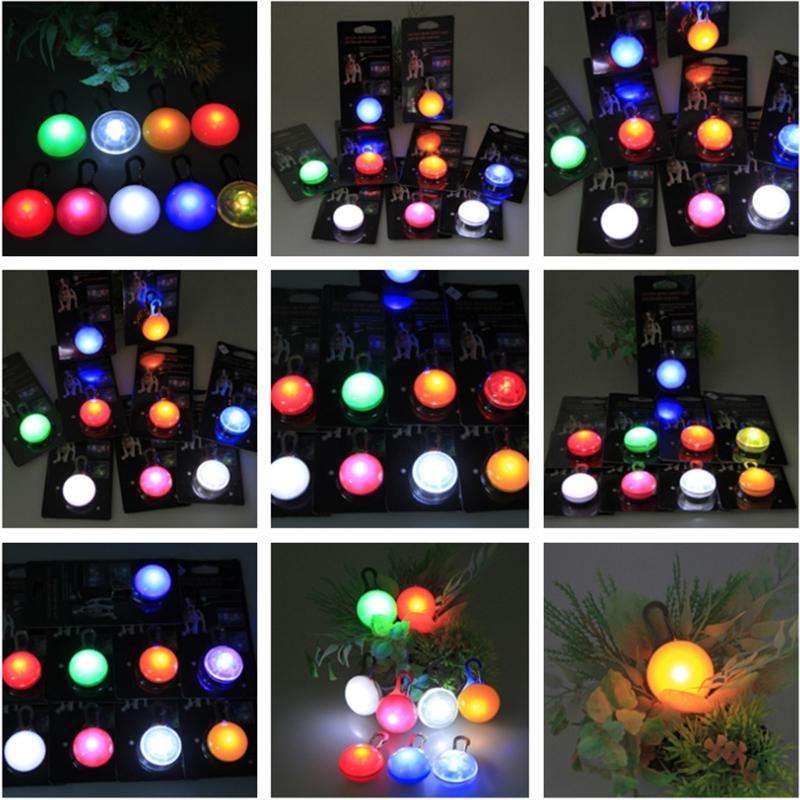 LED Flashlight Dog Cat Collar Glowing Pendant Luminous Bright Decoration Collars(Yellow)