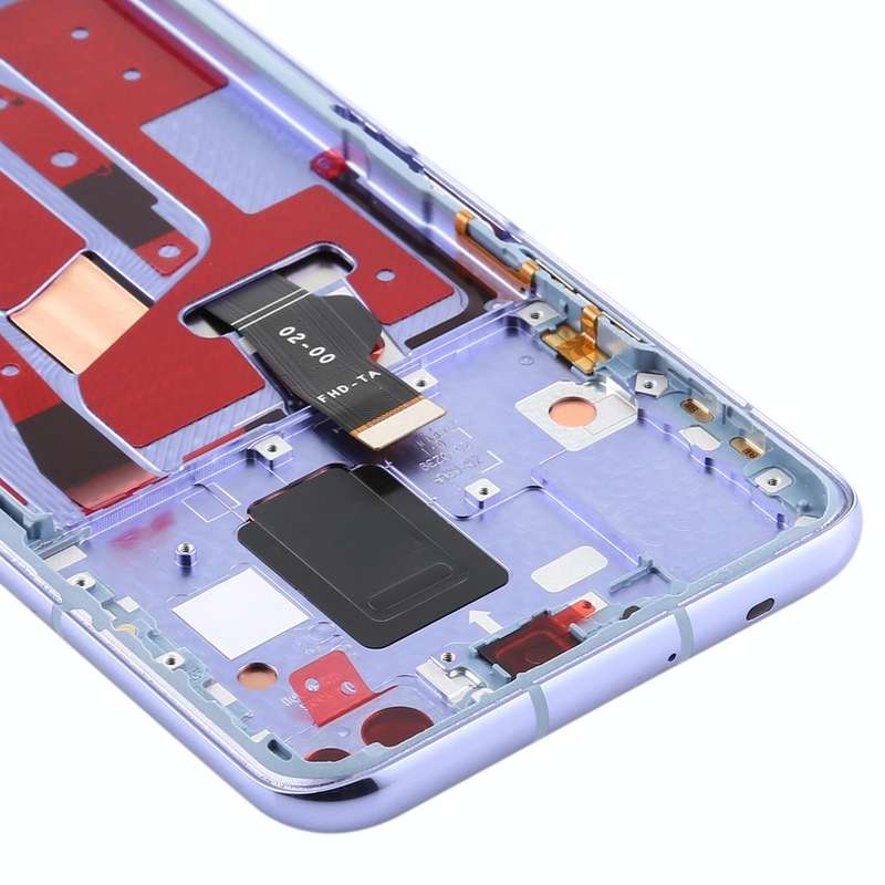 OEM LCD Screen for Huawei Nova 6 5G Digitizer Full Assembly with Frame(Purple)