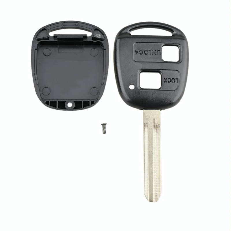For TOYOTA Car Keys Replacement 2 Buttons Car Key Case with Key Blade