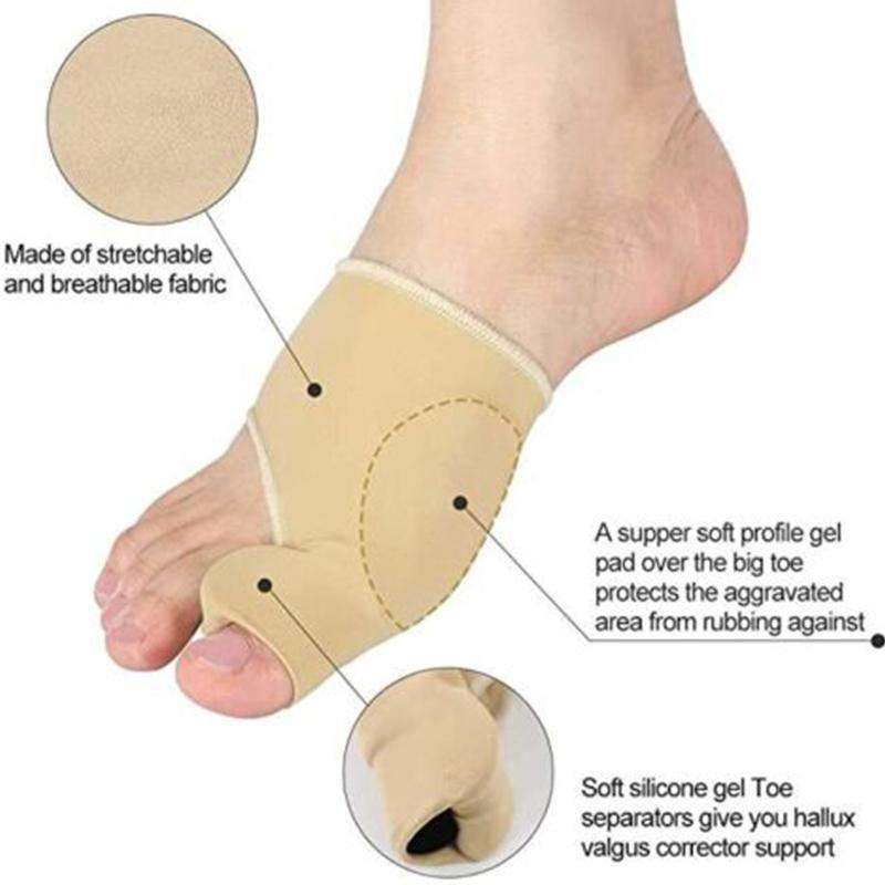 Lycra Sweat-absorbing Anti-wear Big Toe Bone Hallux Valgus Corrector(M)
