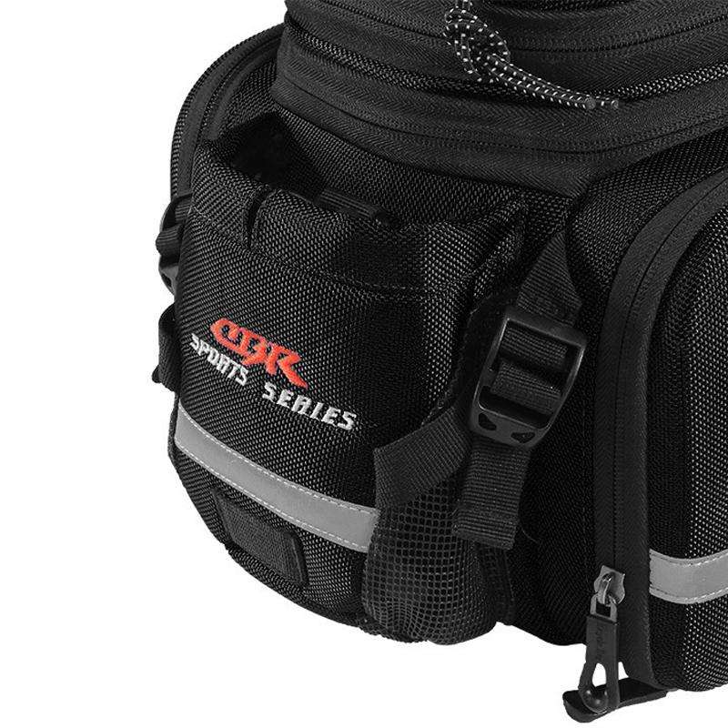 CBR Bike Hard Shell Shelf Bag Travel Bag Bicycle Hard Shell Shoulder Bag(Black)
