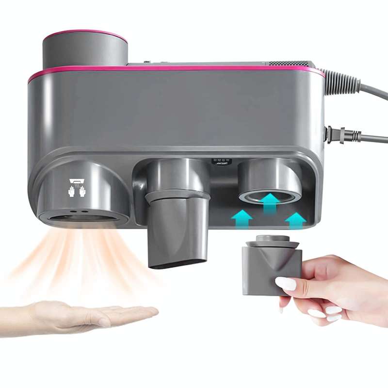 For Dyson Hair Dryer Bracket Storage Rack Wall Mounted Organizer Holders With Hand Dryer Elegant ...