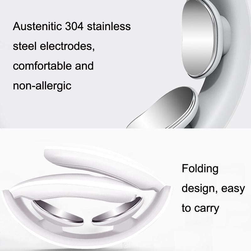 SL-M012 Electric Pulse Meridian Multifunctional Cervical Massager(White)