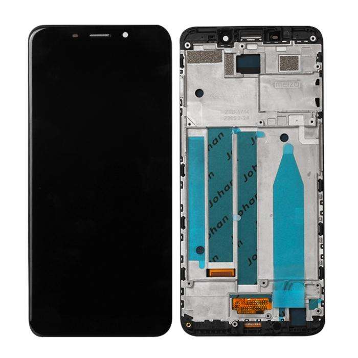 TFT LCD Screen for Meizu M6s M712H M712Q Digitizer Full Assembly with Frame(Black)