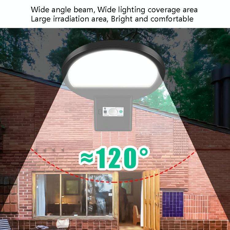 LED Solar Motion Sensing Outdoor Street Lamp Head Garden Community Lighting Wall Lamp, Style: Rem...