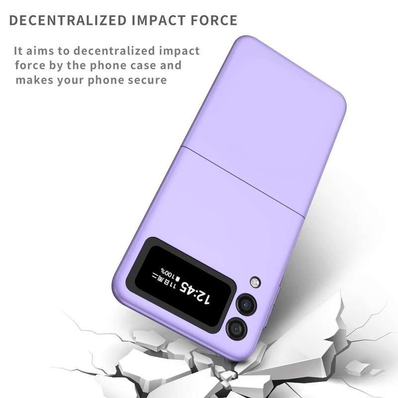 For Samsung Galaxy Z Flip4 Armor Foldable Phone Case(Purple)