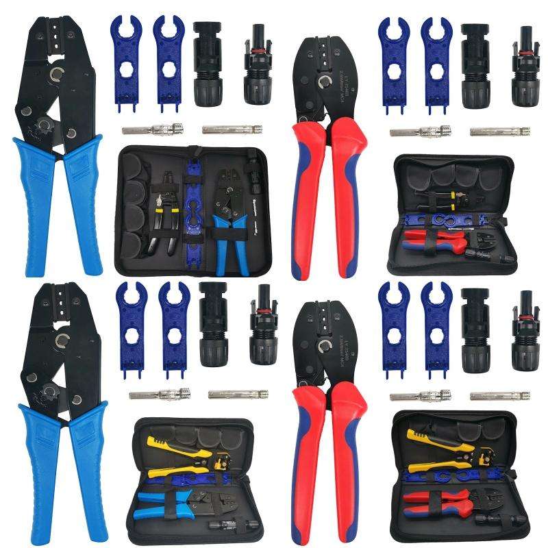Photovoltaic Connector Crimping Pliers Solar Panel Installation Tools, Model: Set 4