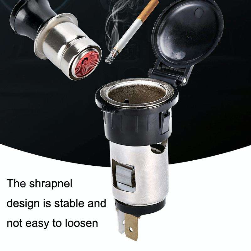 2 PCS Car Modified Cigarette Lighter Car Charging Power Socket No Cigarette Type (with 1.5m Line)