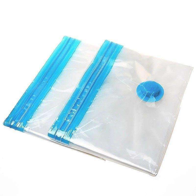 3 PCS Hot Vacuum Bag Storage Organizer Transparent Border Foldable Extra Large Seal Compressed Tr...