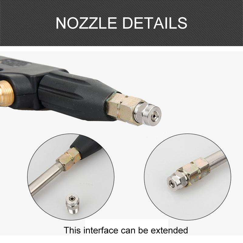 High Temperature High Pressure Large Hole Nozzle Water Gun for Steam Car Washer, Spray Nozzle Sec...