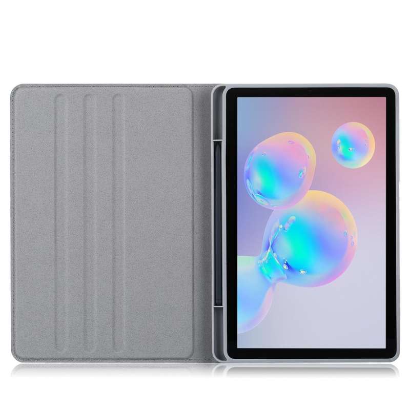 For Samsung Galaxy Tab S6 Lite P610/P615 Marble Cloth Texture TPU Horizontal Flip Leather Case wi...