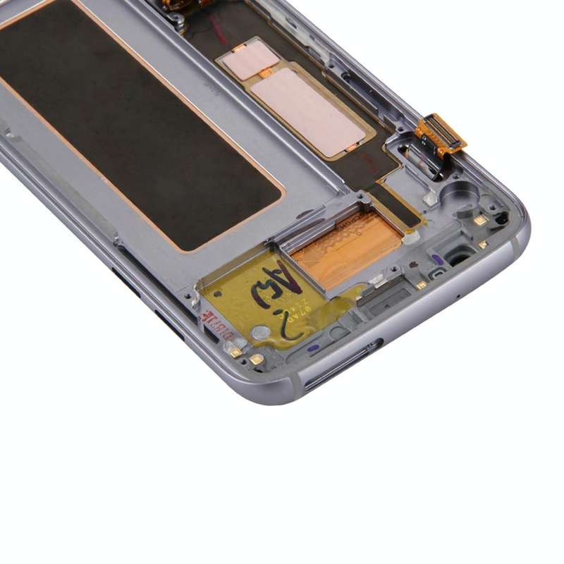 Original LCD Screen and Digitizer Full Assembly with Frame & Charging Port Board & Volume Button ...