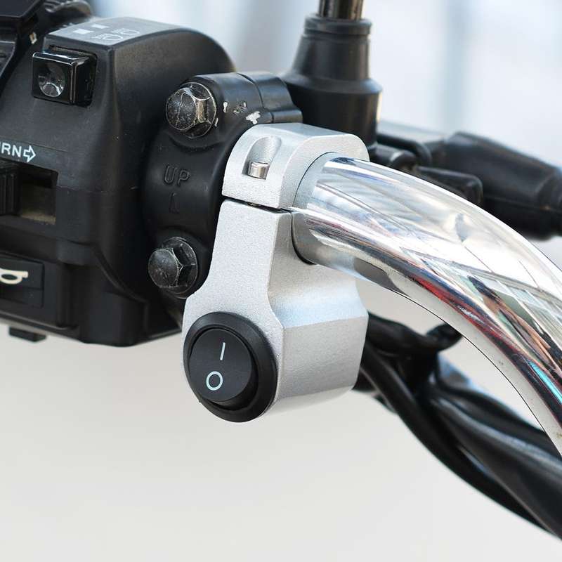 Motorcycle Headlight Auxiliary Light Aluminum Alloy Switches with Lock