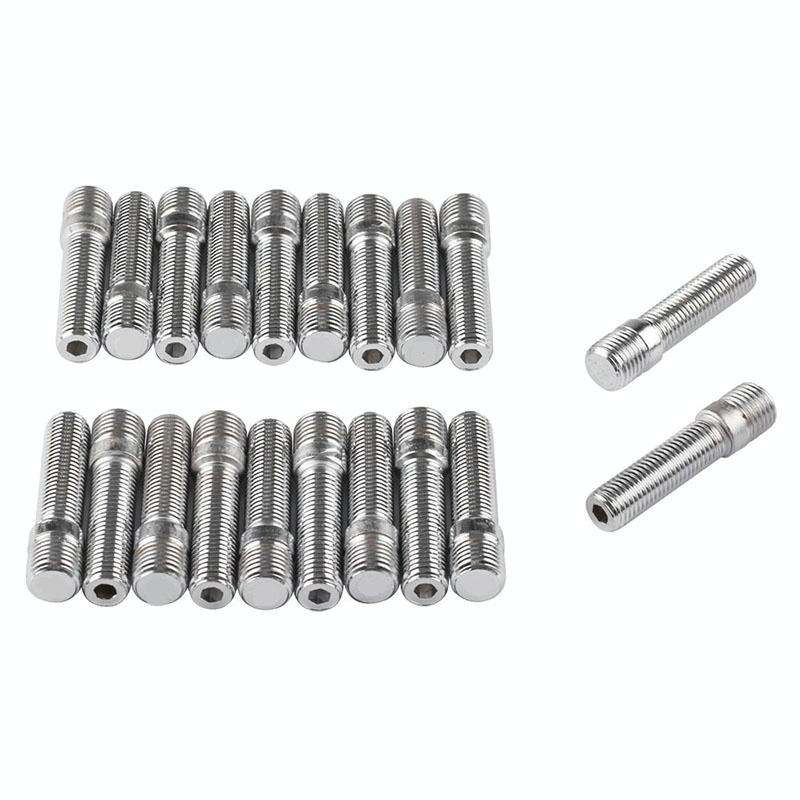 20 PCS 5.8cm Universal Car Modification Extended Wheels Stud Conversion M12x1.25 to M12x1.5 Screw...