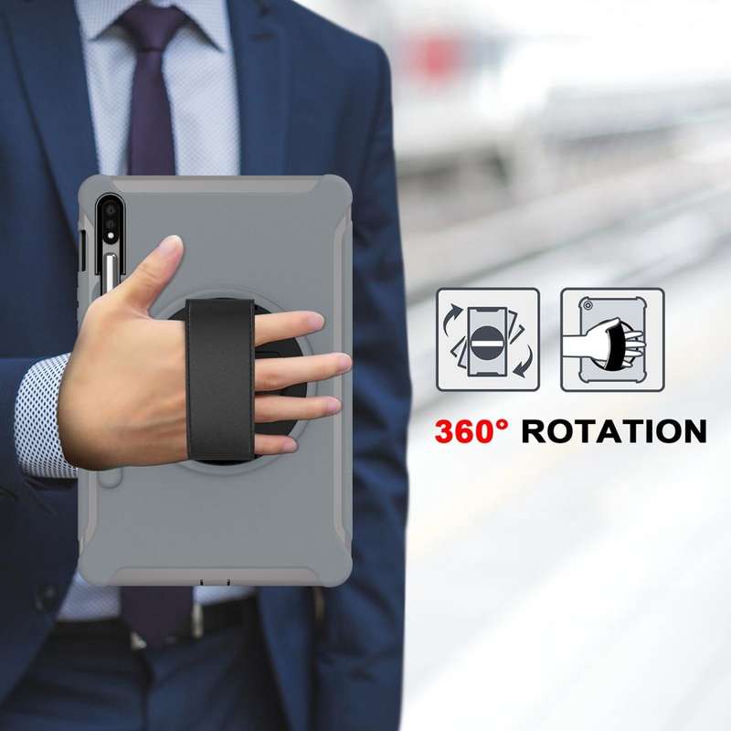 For Samsung Galaxy Tab S8 / Galaxy Tab S7 (2020) T870 360 Degree Rotation PC+TPU Protective Cover...