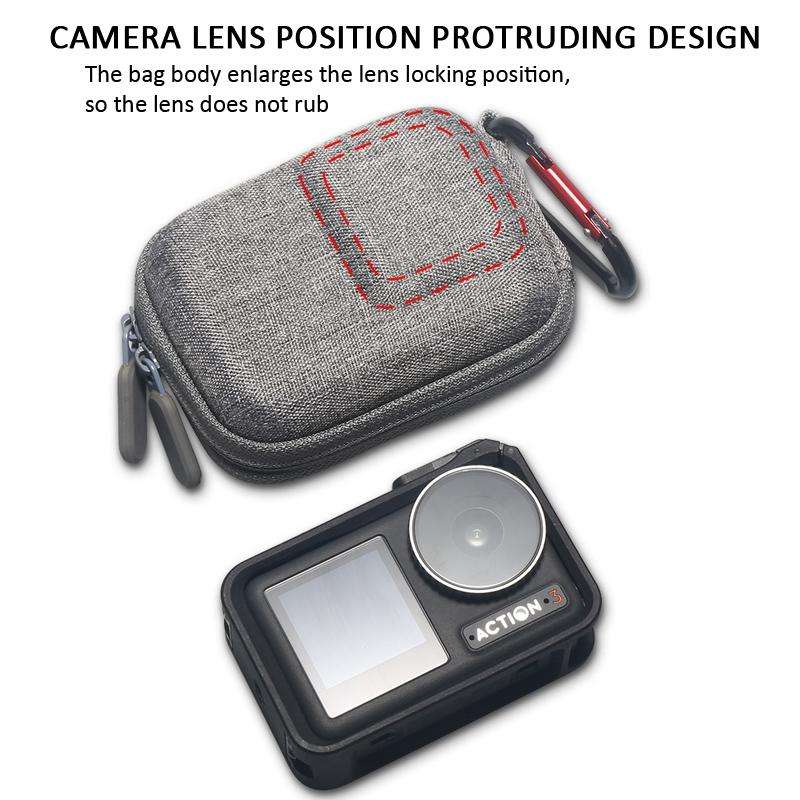 For Insta360 Ace Pro / Action 4/ Action 3 Protective Storage Bag(Black)