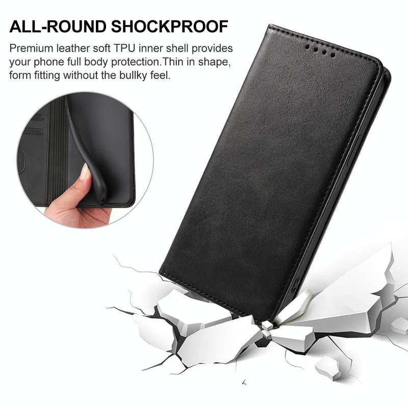 For Samsung Galaxy A90 / A80 Magnetic Closure Leather Phone Case(Black)