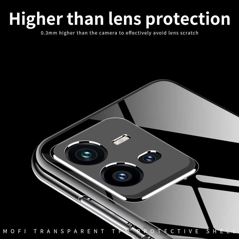 For vivo V25 MOFI Ming Series Ultra-thin TPU Phone Case(Transparent)